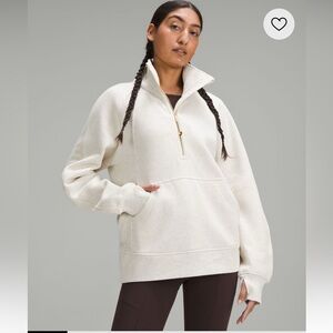 lululemon oversized half zip scuba long